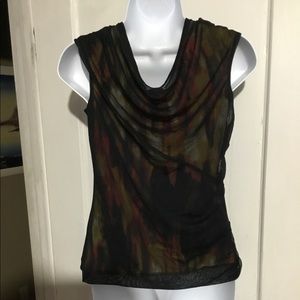 Worthington Fiery Tank Top with Mesh Size Small